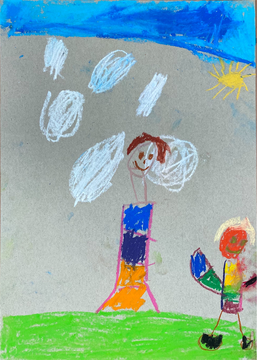 Ruby Walter, 7 Jahre, Das bunte Bild, Pastell